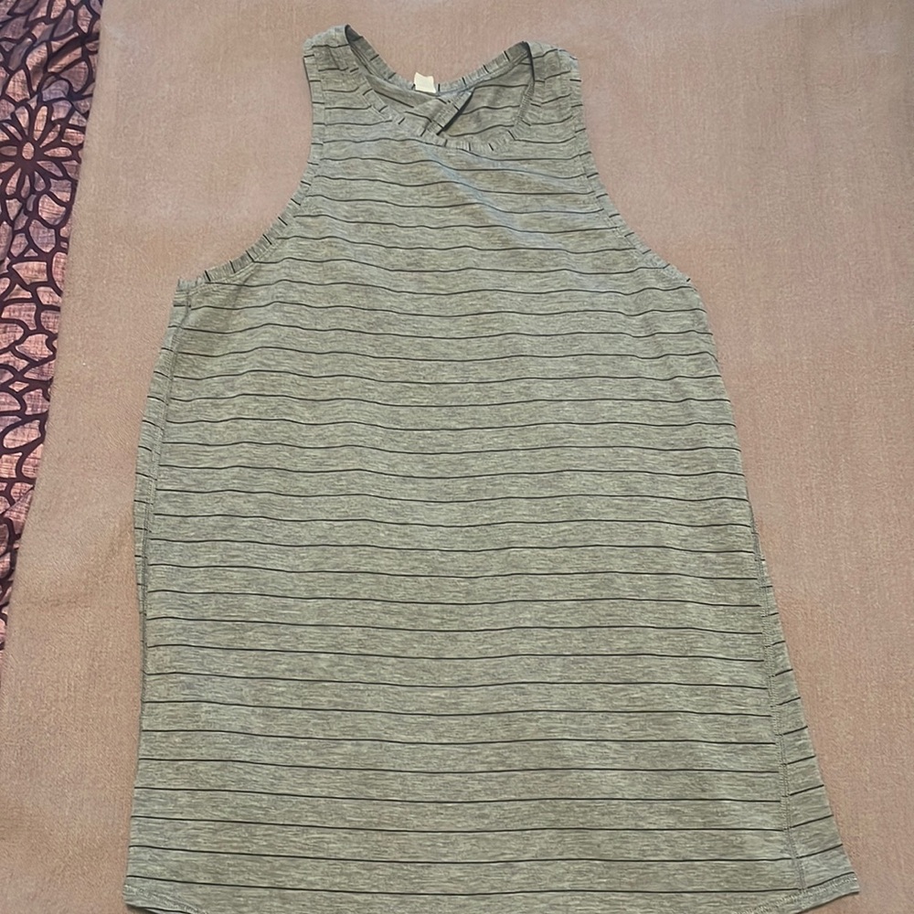 Lululemon All Tied Up Gray Tank